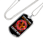 Firefighter Fire Rescue Necklace Stainless Steel or 18k Gold Dog Tag 24" Chain-Express Your Love Gifts