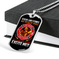 Firefighter Fire Rescue Necklace Stainless Steel or 18k Gold Dog Tag 24" Chain-Express Your Love Gifts