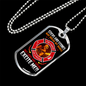 Firefighter Fire Rescue Necklace Stainless Steel or 18k Gold Dog Tag 24" Chain-Express Your Love Gifts
