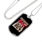 Firefighter Fire Squad Necklace Stainless Steel or 18k Gold Dog Tag 24" Chain-Express Your Love Gifts