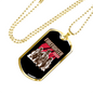Firefighter Fire Squad Necklace Stainless Steel or 18k Gold Dog Tag 24" Chain-Express Your Love Gifts
