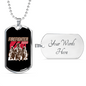 Firefighter Fire Squad Necklace Stainless Steel or 18k Gold Dog Tag 24" Chain-Express Your Love Gifts
