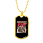 Firefighter Fire Squad Necklace Stainless Steel or 18k Gold Dog Tag 24" Chain-Express Your Love Gifts