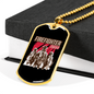 Firefighter Fire Squad Necklace Stainless Steel or 18k Gold Dog Tag 24" Chain-Express Your Love Gifts