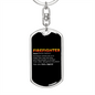 Firefighter Hero And Legend Keychain Stainless Steel or 18k Gold Dog Tag Keyring-Express Your Love Gifts
