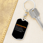 Firefighter Hero And Legend Keychain Stainless Steel or 18k Gold Dog Tag Keyring-Express Your Love Gifts