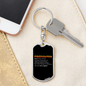 Firefighter Hero And Legend Keychain Stainless Steel or 18k Gold Dog Tag Keyring-Express Your Love Gifts
