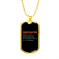 Firefighter Hero And Legend Necklace Stainless Steel or 18k Gold Dog Tag 24" Chain-Express Your Love Gifts