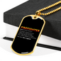 Firefighter Hero And Legend Necklace Stainless Steel or 18k Gold Dog Tag 24" Chain-Express Your Love Gifts