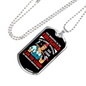 Firefighter I'm The Storm Necklace Stainless Steel or 18k Gold Dog Tag 24" Chain-Express Your Love Gifts