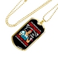 Firefighter I'm The Storm Necklace Stainless Steel or 18k Gold Dog Tag 24" Chain-Express Your Love Gifts