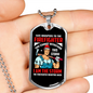 Firefighter I'm The Storm Necklace Stainless Steel or 18k Gold Dog Tag 24" Chain-Express Your Love Gifts