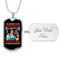 Firefighter I'm The Storm Necklace Stainless Steel or 18k Gold Dog Tag 24" Chain-Express Your Love Gifts
