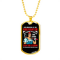 Firefighter I'm The Storm Necklace Stainless Steel or 18k Gold Dog Tag 24" Chain-Express Your Love Gifts