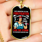 Firefighter I'm The Storm Necklace Stainless Steel or 18k Gold Dog Tag 24" Chain-Express Your Love Gifts