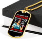Firefighter I'm The Storm Necklace Stainless Steel or 18k Gold Dog Tag 24" Chain-Express Your Love Gifts