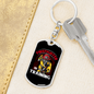 Firefighter In Training Keychain Stainless Steel or 18k Gold Dog Tag Keyring-Express Your Love Gifts