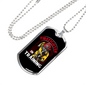 Firefighter In Training Necklace Stainless Steel or 18k Gold Dog Tag 24" Chain-Express Your Love Gifts