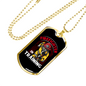 Firefighter In Training Necklace Stainless Steel or 18k Gold Dog Tag 24" Chain-Express Your Love Gifts
