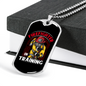 Firefighter In Training Necklace Stainless Steel or 18k Gold Dog Tag 24" Chain-Express Your Love Gifts