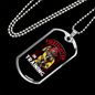 Firefighter In Training Necklace Stainless Steel or 18k Gold Dog Tag 24" Chain-Express Your Love Gifts