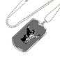 Firefighter In Uniform Necklace Stainless Steel or 18k Gold Dog Tag 24" Chain-Express Your Love Gifts