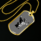 Firefighter In Uniform Necklace Stainless Steel or 18k Gold Dog Tag 24" Chain-Express Your Love Gifts