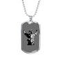 Firefighter In Uniform Necklace Stainless Steel or 18k Gold Dog Tag 24" Chain-Express Your Love Gifts
