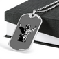 Firefighter In Uniform Necklace Stainless Steel or 18k Gold Dog Tag 24" Chain-Express Your Love Gifts