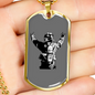 Firefighter In Uniform Necklace Stainless Steel or 18k Gold Dog Tag 24" Chain-Express Your Love Gifts