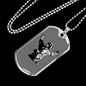 Firefighter In Uniform Necklace Stainless Steel or 18k Gold Dog Tag 24" Chain-Express Your Love Gifts