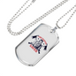Firefighter Is A Saver Necklace Stainless Steel or 18k Gold Dog Tag 24" Chain-Express Your Love Gifts