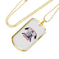 Firefighter Is A Saver Necklace Stainless Steel or 18k Gold Dog Tag 24" Chain-Express Your Love Gifts