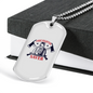 Firefighter Is A Saver Necklace Stainless Steel or 18k Gold Dog Tag 24" Chain-Express Your Love Gifts