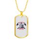 Firefighter Is A Saver Necklace Stainless Steel or 18k Gold Dog Tag 24" Chain-Express Your Love Gifts