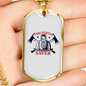 Firefighter Is A Saver Necklace Stainless Steel or 18k Gold Dog Tag 24" Chain-Express Your Love Gifts