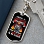 Firefighter Is An Honor Keychain Stainless Steel or 18k Gold Dog Tag Keyring-Express Your Love Gifts