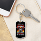 Firefighter Is An Honor Keychain Stainless Steel or 18k Gold Dog Tag Keyring-Express Your Love Gifts