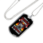 Firefighter Is An Honor Necklace Stainless Steel or 18k Gold Dog Tag 24" Chain-Express Your Love Gifts