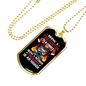 Firefighter Is An Honor Necklace Stainless Steel or 18k Gold Dog Tag 24" Chain-Express Your Love Gifts