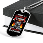 Firefighter Is An Honor Necklace Stainless Steel or 18k Gold Dog Tag 24" Chain-Express Your Love Gifts