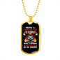 Firefighter Is An Honor Necklace Stainless Steel or 18k Gold Dog Tag 24" Chain-Express Your Love Gifts