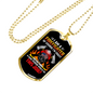 Firefighter Is My Job Necklace Stainless Steel or 18k Gold Dog Tag 24" Chain-Express Your Love Gifts