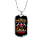 Firefighter Is My Job Necklace Stainless Steel or 18k Gold Dog Tag 24" Chain-Express Your Love Gifts