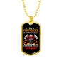 Firefighter Is My Job Necklace Stainless Steel or 18k Gold Dog Tag 24" Chain-Express Your Love Gifts