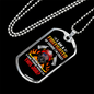 Firefighter Is My Job Necklace Stainless Steel or 18k Gold Dog Tag 24" Chain-Express Your Love Gifts