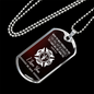 Firefighter Isaiah 43:2 Necklace Stainless Steel or 18k Gold Dog Tag 24" Chain-Express Your Love Gifts