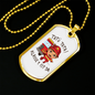 Firefighter Kid With Firetruck Necklace Stainless Steel or 18k Gold Dog Tag 24" Chain-Express Your Love Gifts