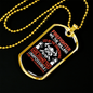 Firefighter Led By The Unknown Ecklace Stainless Steel or 18k Gold Dog Tag 24" Chain-Express Your Love Gifts