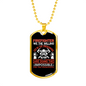Firefighter Led By The Unknown Ecklace Stainless Steel or 18k Gold Dog Tag 24" Chain-Express Your Love Gifts